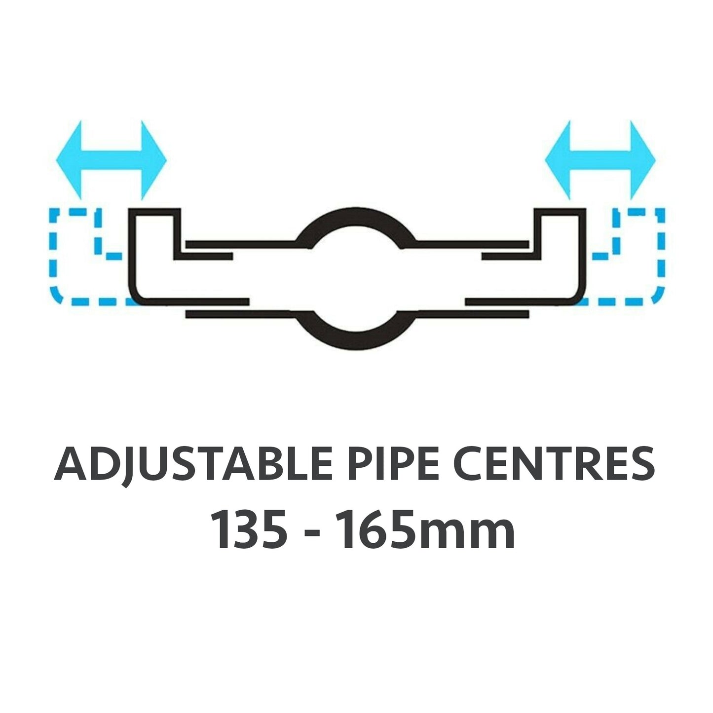 Azure modern concealed thermostatic concentric shower valve - chrome