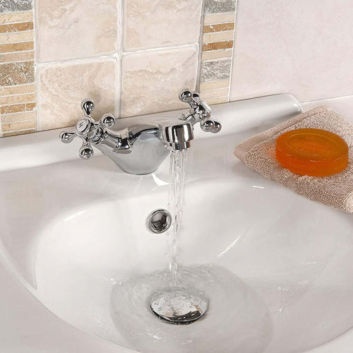 Buy Pop up basin waste round slotted - chrome online UK