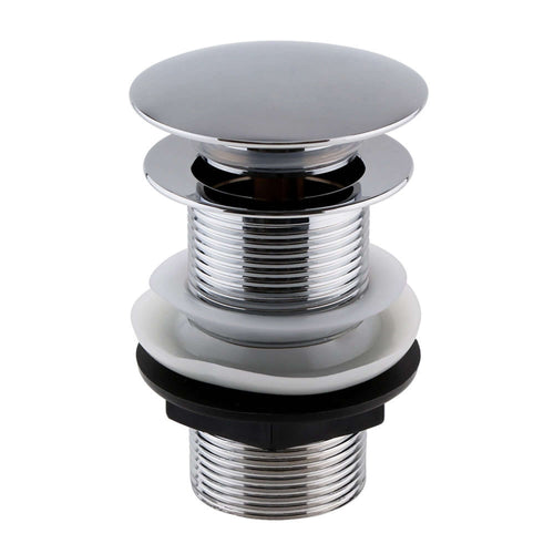 Buy Pop up basin waste round un-slotted - chrome online UK