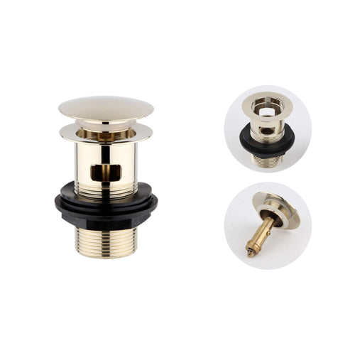 Buy Pop up basin waste round slotted - gold online UK