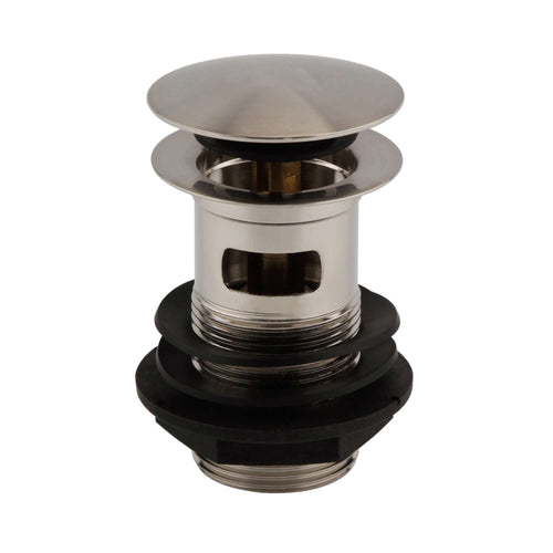 Buy Pop up basin waste round slotted - brushed nickel online UK