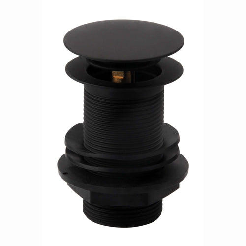 Buy Pop up basin waste round unslotted - matt black online UK