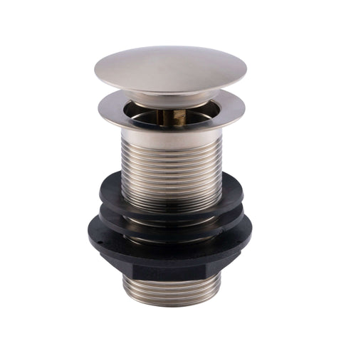 Buy Pop up basin waste round unslotted - brushed nickel online UK
