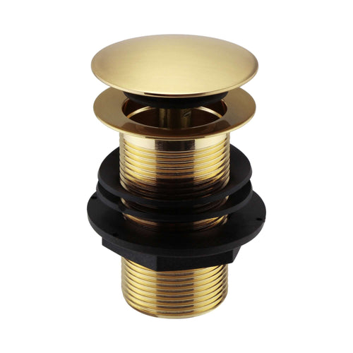 Buy Pop up basin waste round unslotted - brushed brass online UK