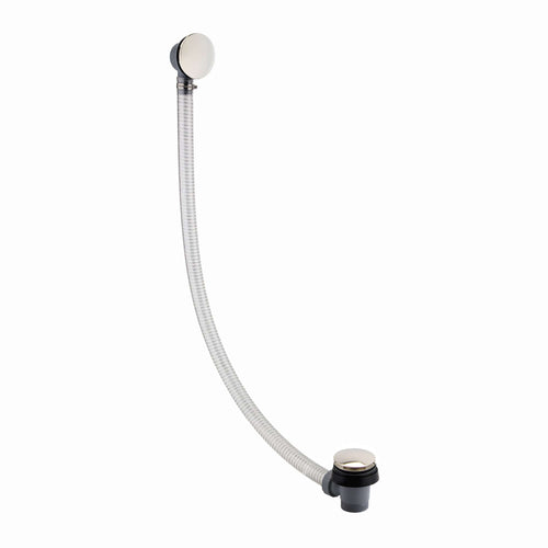 Buy Easy clean cut to size pipe bath sprung waste & overflow (bath thickness 5-15mm) - gold online UK
