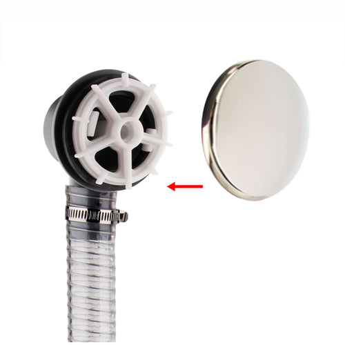 Buy Easy clean cut to size pipe bath sprung waste & overflow (bath thickness 5-15mm) - gold online UK