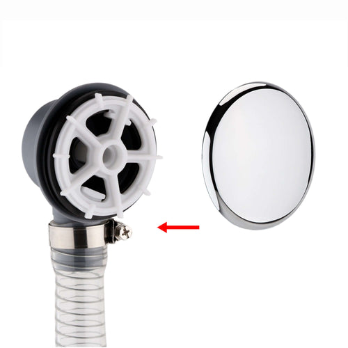 Buy Easy clean cut to size pipe bath sprung waste & overflow (bath thickness 5-15mm) - chrome online UK