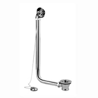 Roll top bath pack incl. exposed bath waste, shrouds and bath trap - chrome