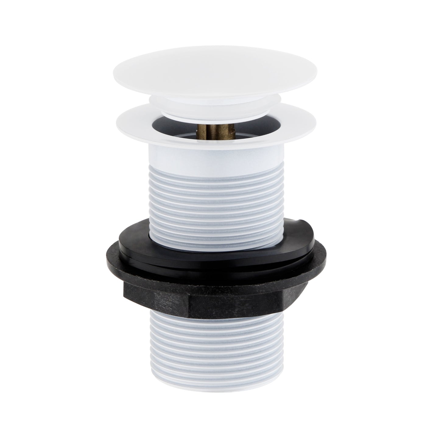 Buy Pop up basin waste round unslotted - white online UK