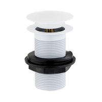 Buy Pop up basin waste round unslotted - white online UK