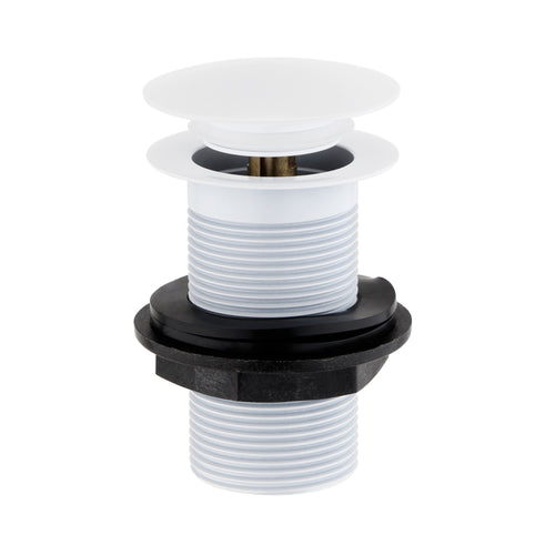 Buy Pop up basin waste round unslotted - white online UK