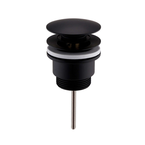 Buy Universal click clack or freeflow basin waste for sinks with or without overflow - matt black online UK