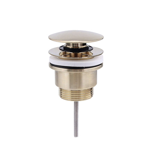 Buy Universal click clack or freeflow basin waste for sinks with or without overflow - brushed brass online UK