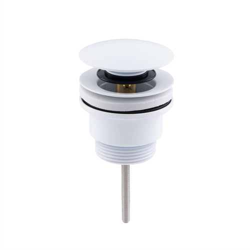 Buy Universal click clack or freeflow basin waste for sinks with or without overflow - matt white online UK