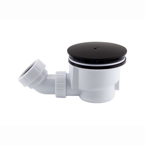 Buy Shower tray high flow waste 90mm - matt black online UK