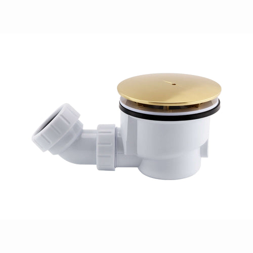 Buy Shower tray high flow waste 90mm - brushed brass online UK
