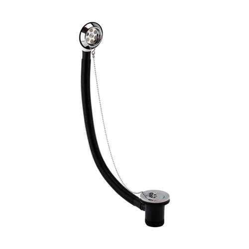 Buy Traditional bath retainer waste & ball chain plug with overflow - chrome online UK