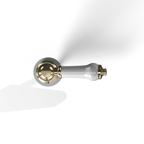 Buy Toilet lever traditional ceramic - gold online UK