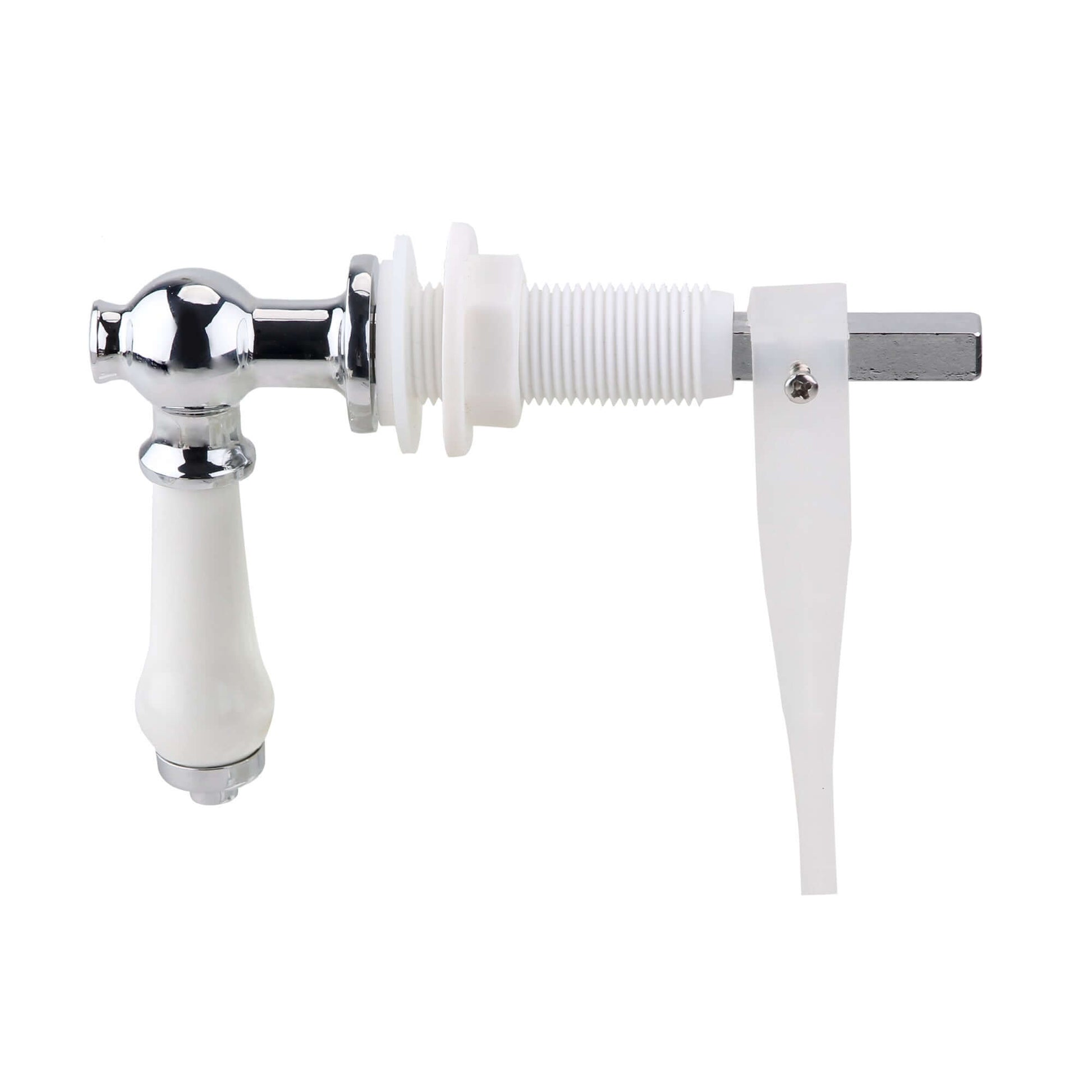 Buy Toilet lever traditional ceramic - chrome Online UK | HOUSE OF ENKI