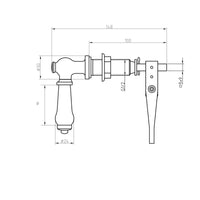 Buy Toilet lever traditional ceramic - chrome Online UK | HOUSE OF ENKI