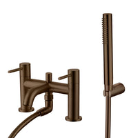 Calder bath shower mixer with shower kit - brushed bronze (BT7023)