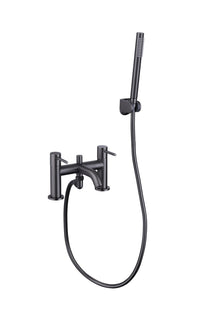Calder bath shower mixer with shower kit - gunmetal grey (BT7024)