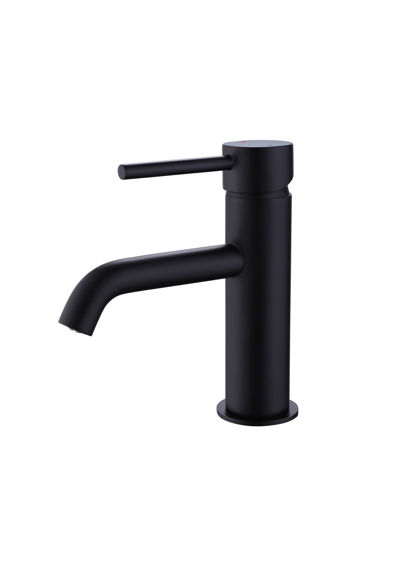 Calder cold start mono basin mixer with sprung waste - matt black (BT7026)