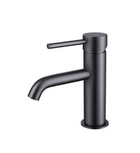 Calder cold start mono basin mixer with sprung waste - gunmetal grey (BT7030)