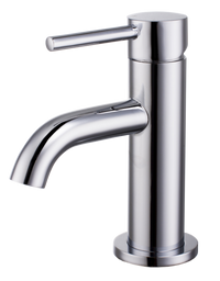 Calder mini mono basin mixer with sprung waste - chrome (BT7031)