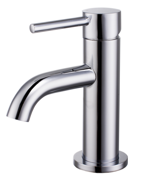 Calder mini mono basin mixer with sprung waste - chrome (BT7031)