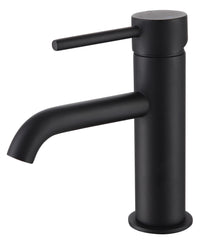 Calder mini mono basin mixer with sprung waste - matt black (BT7032)