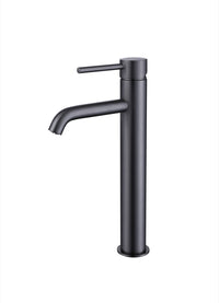 Calder cold start tall mono basin mixer - gunmetal grey (BT7039)