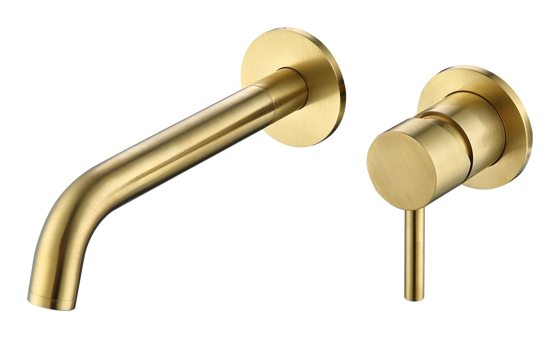 Calder wall mounted basin mixer with EZ box - brushed brass (BT7044)