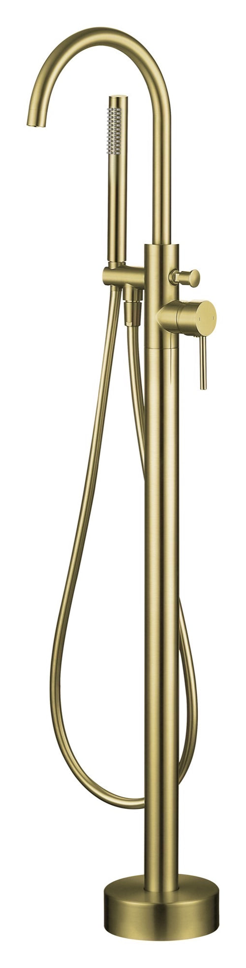Calder freestanding bath shower mixer - brushed gold (BT7048)