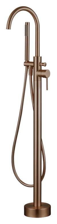 Calder freestanding bath shower mixer - brushed bronze (BT7049)