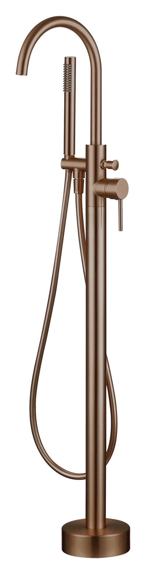 Calder freestanding bath shower mixer - brushed bronze (BT7049)