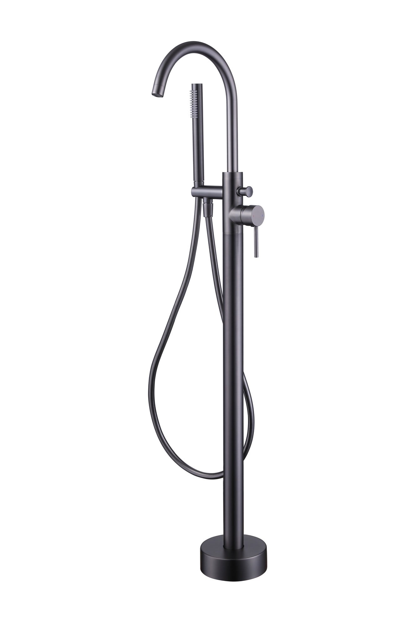 Calder freestanding bath shower mixer - gunmetal grey (BT7050)