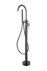 Calder freestanding bath shower mixer - gunmetal grey (BT7050)