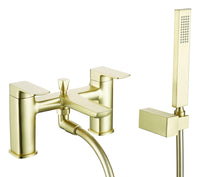 Delamere bath shower mixer with shower kit - brushed brass (BT7056)