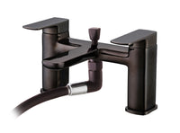 Delamere bath shower mixer with shower kit - black chrome (BT7057)