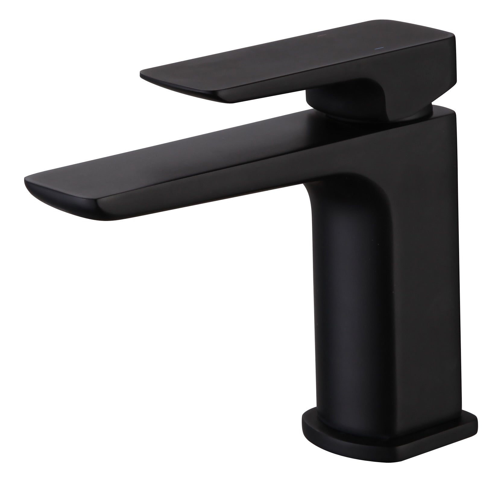 Delamere mono basin mixer with sprung waste - matt black (BT7058)