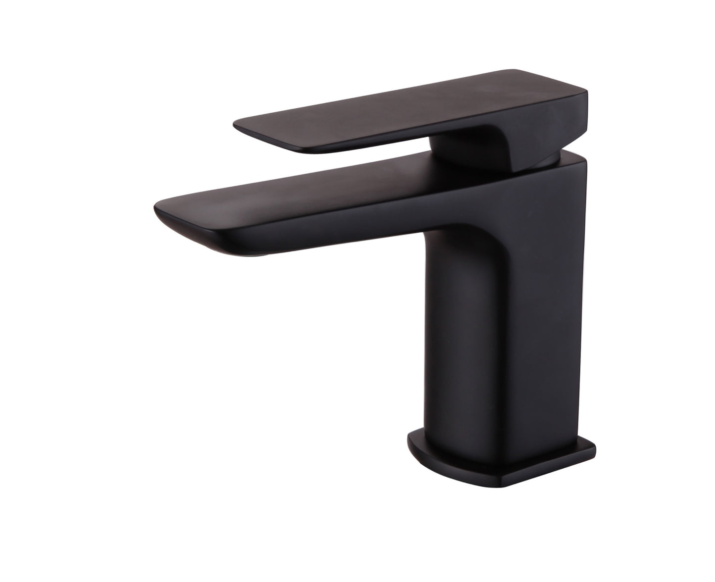 Delamere mini mono basin mixer with sprung waste - matt black (BT7061)