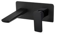 Delamere wall mounted basin mixer - matt black (BT7063)