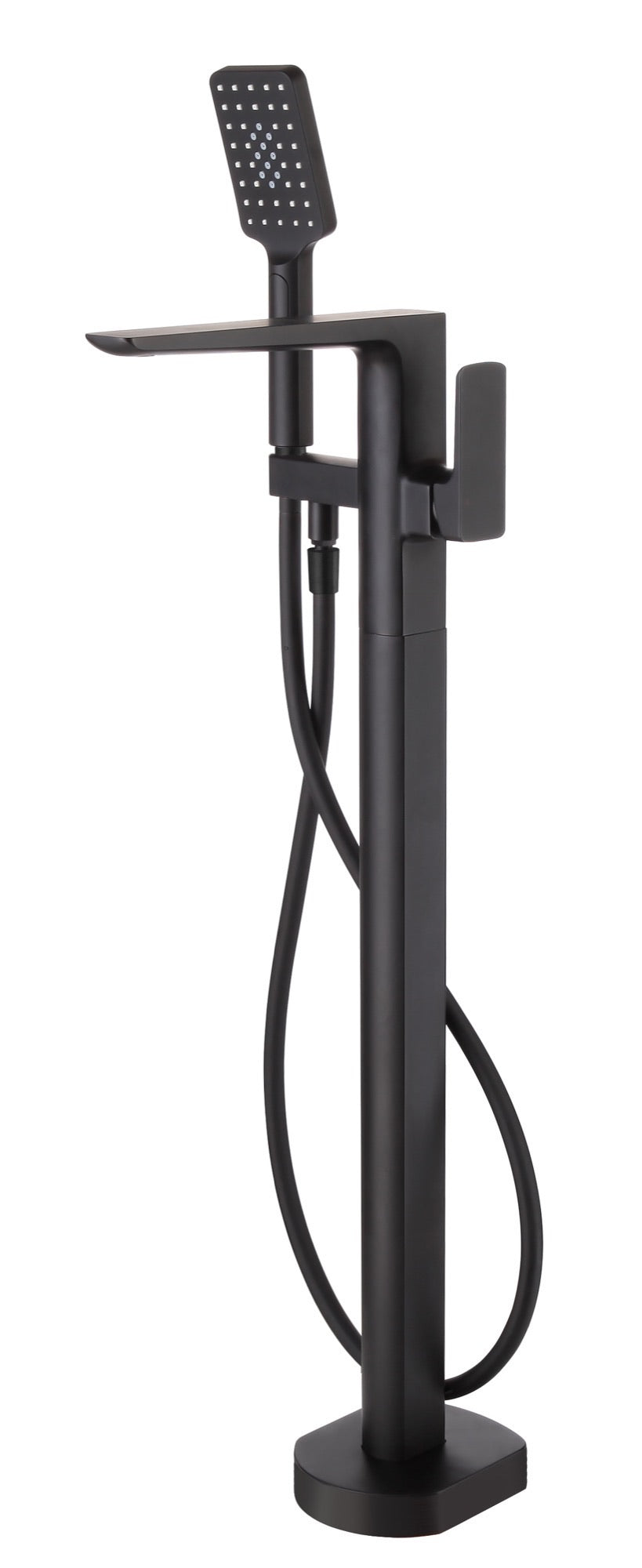 Delamere freestanding bath shower mixer - matt black (BT7065)