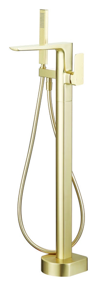 Delamere freestanding bath shower mixer - brushed brass (BT7066)