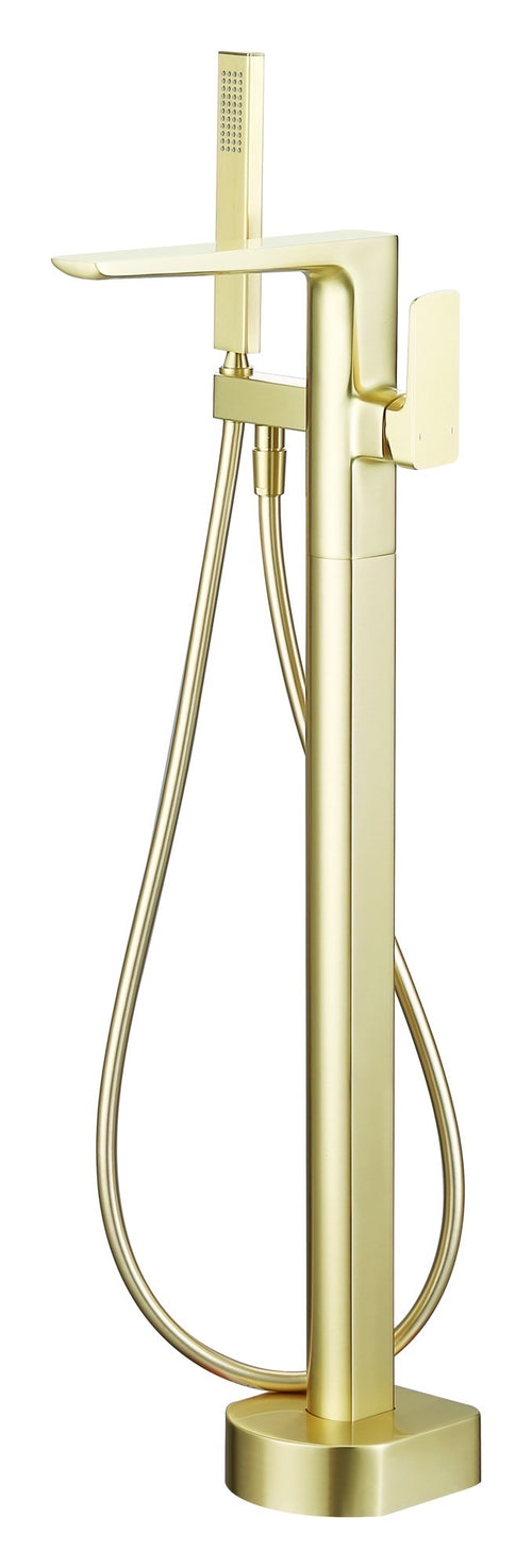 Delamere freestanding bath shower mixer - brushed brass (BT7066)
