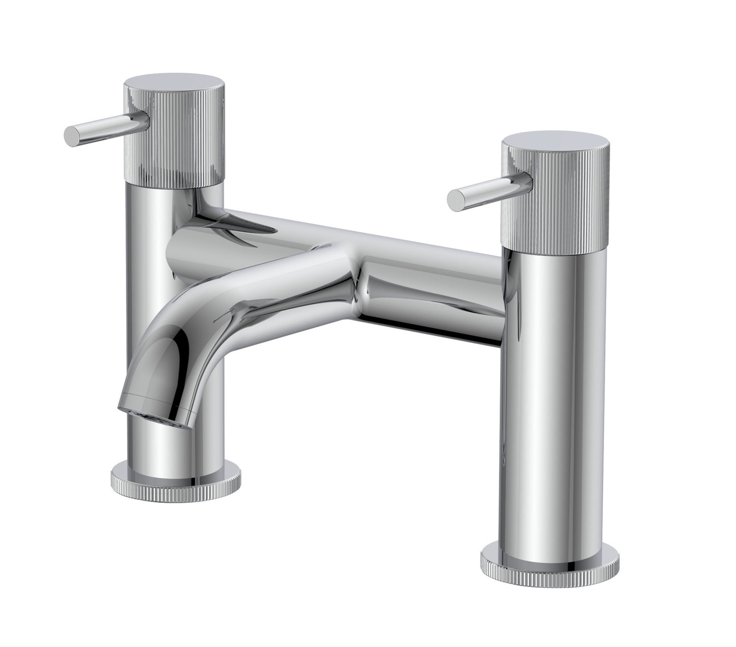 Alderley fluted bath filler - chrome (BT7067)