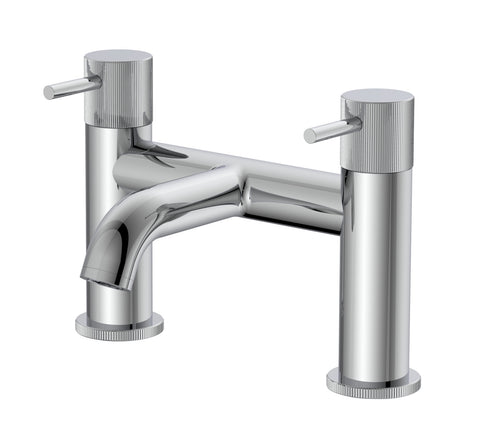 Alderley fluted bath filler - chrome (BT7067)