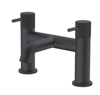 Alderley fluted bath filler - matt black (BT7068)