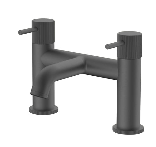 Alderley fluted bath filler - gunmetal grey (BT7072)